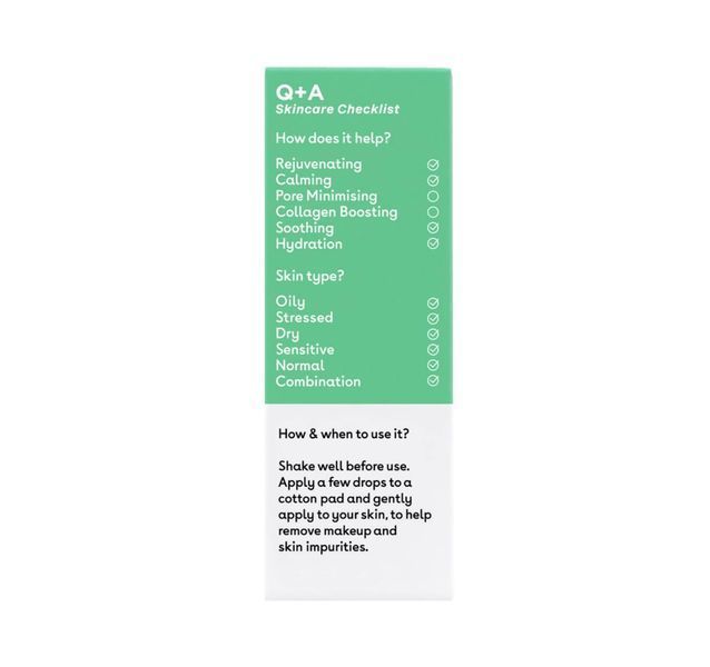 Тонер для обличчя з зеленим чаєм Q+A Green Tea Daily Toner 100 ml 719 фото