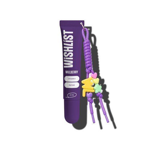БАЛЬЗАМ-БЛИСК ДЛЯ ГУБ MULBERRY WiSHLiST LIP GLOSS BALM, 10 МЛ + БРЕЛОК-ШНУРОК 2219 фото