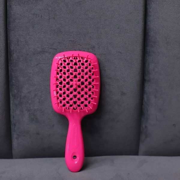 Гребінець для волосся JANEKE Superbrush Small рожевий 490 фото