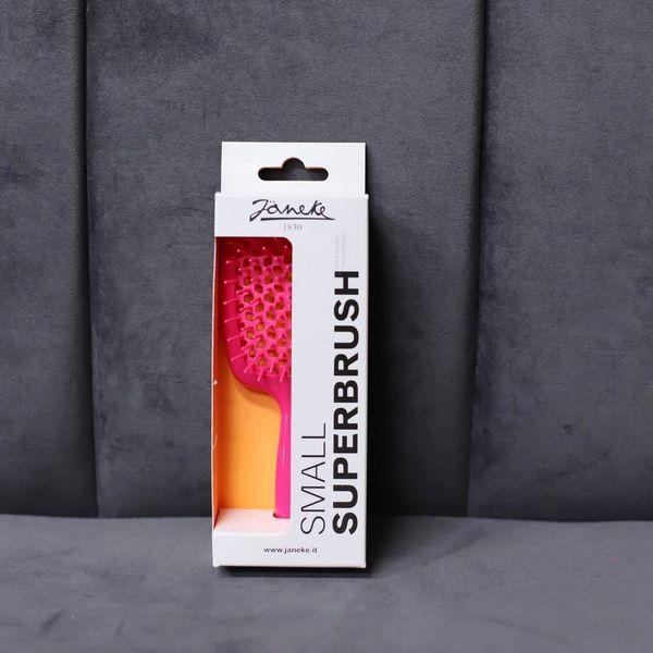 Гребінець для волосся JANEKE Superbrush Small рожевий 490 фото