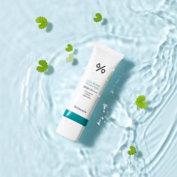 Набір сонцезахисних кремів для обличчя Dr.Ceuracle Cica Regen Vegan Sun Set, SPF 50+ PA++++ з центелою, 2*50 мл 2270 фото