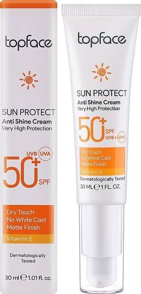 Сонцезахисний крем для обличчя TopFace SPF50+ 30 мл 2079 фото