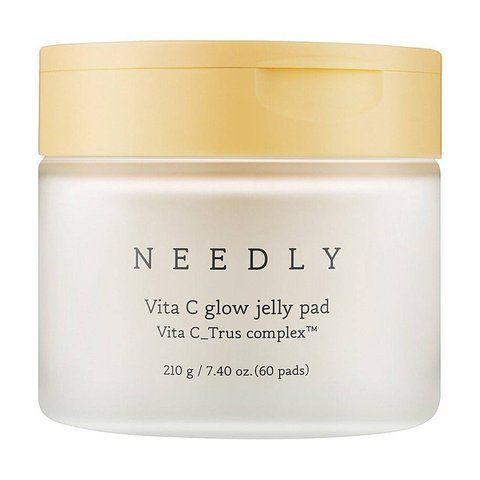 Зволожувальні тонер-педи для обличчя Needly Vita C Glow Jelly Pad для сяйва шкіри, 210 г, 60 шт 2276 фото