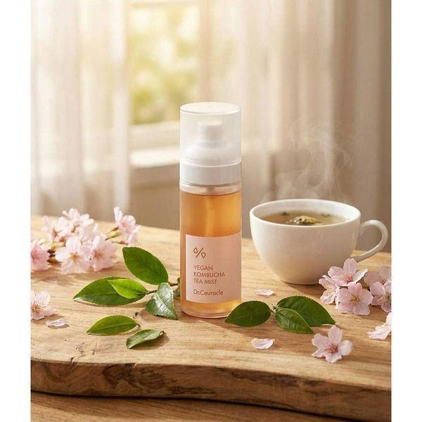 Міст для обличчя Dr.Ceuracle Vegan Kombucha Tea Mist з екстрактом комбучі, 80 мл 2372 фото