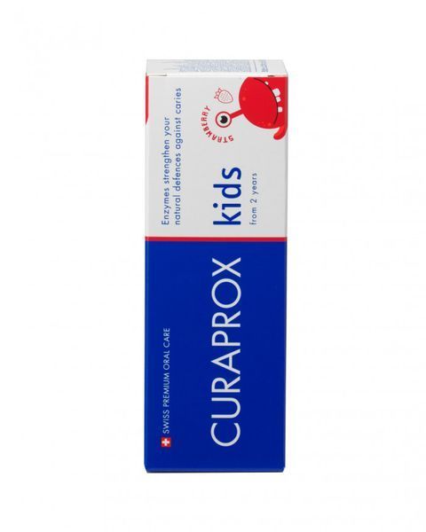 Зубна паста дитяча Curaprox kids (полуниця) 2+ 60 ml 887 фото