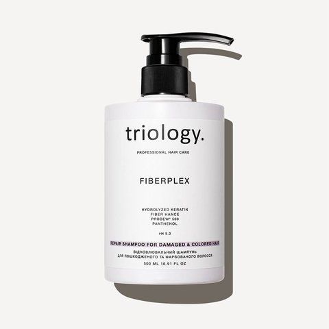 Відновлювальний шампунь для пошкодженого та фарбованого волосся Fiberplex Triology. 2235 фото
