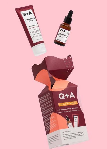 Подарунковий набір для зволоження шкіри Q+A Hydrating Heroes Gift Set 1284 фото