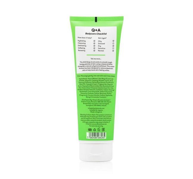 Скраб для тіла з AHA-кислотами Q+A AHA Exfoliator Body Scrub 250 ml 609 фото
