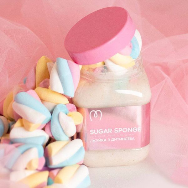 Цукровий скраб для тіла Mary Babe Sugar Sponge з ароматом Жуйка з дитинства 500 мл 2142 фото