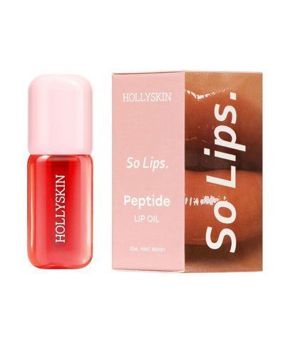 Зволожувальна олія для губ HOLLYSKIN So Lips. Peptide Lip Oil 006. Mint Berry 1692 фото