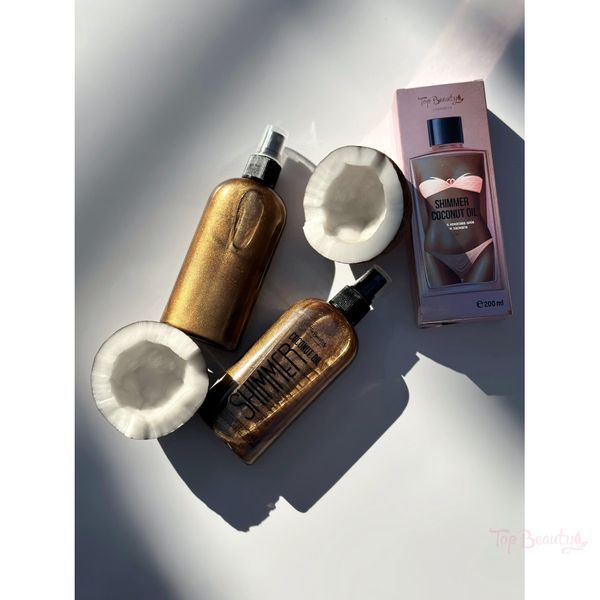 Top Beauty Олія кокосова для засмаги з шимером 200 мл 2198 фото