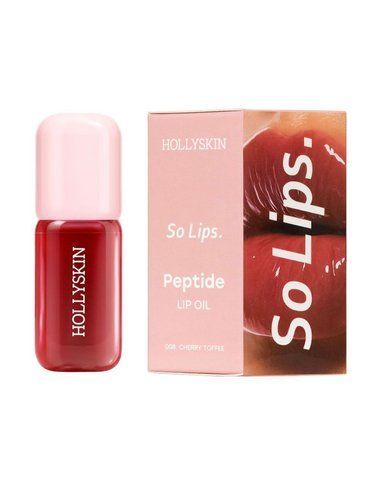Зволожувальна олія для губ HOLLYSKIN So Lips. Peptide Lip Oil 008. Cherry Toffee 1694 фото