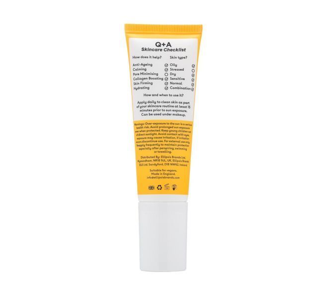 Антивіковий сонцезахисний крем для обличчя Q+A Peptide Anti-Ageing Daily Sunscreen 50 ml 756 фото