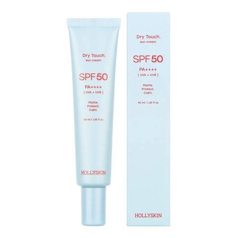 Матуючий сонцезахисний крем для обличчя Hollyskin Dry Touch SPF 50, 40 мл 2251 фото