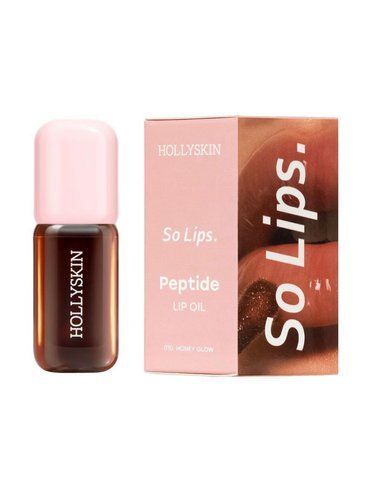 Зволожувальна олія для губ HOLLYSKIN So Lips. Peptide Lip Oil 010. Honey Glow 1696 фото