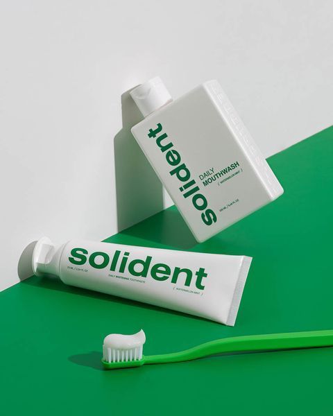 Щоденна відбілювальна зубна паста Solident Watermelon mint / кавун-м'ята 90 g 1206 фото